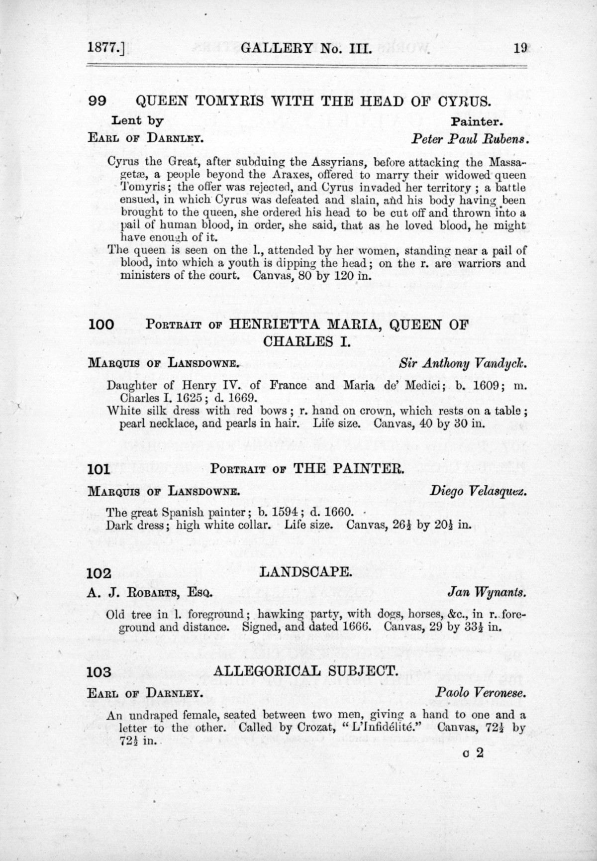 Page 19 of 1877 - Old Masters and deceased masters of the British School