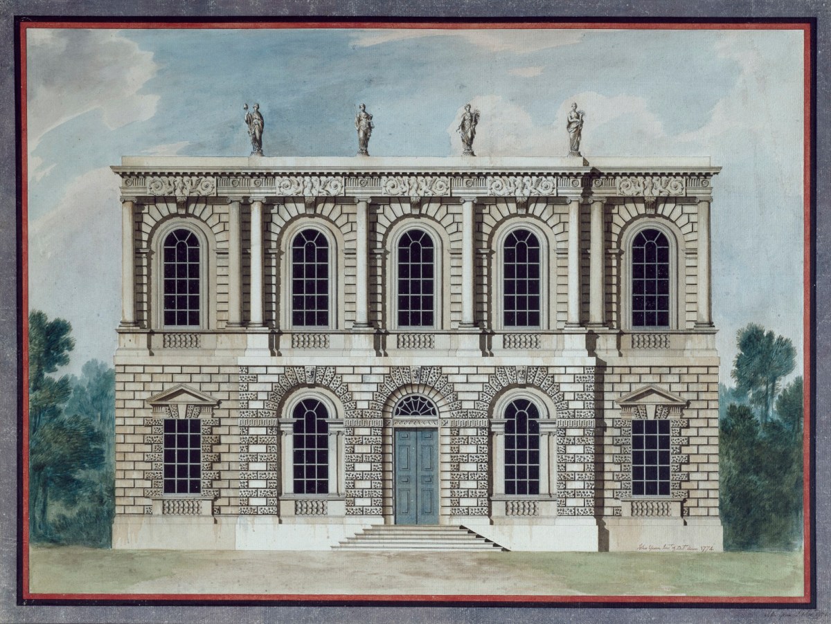 John Yenn RA, Design for a town hall: elevation