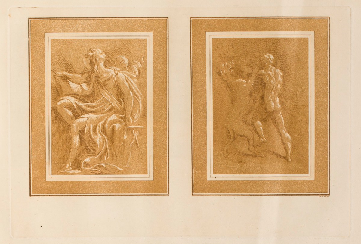 Conrad Martin Metz, Archimedes(?); Hercules and Cerberus