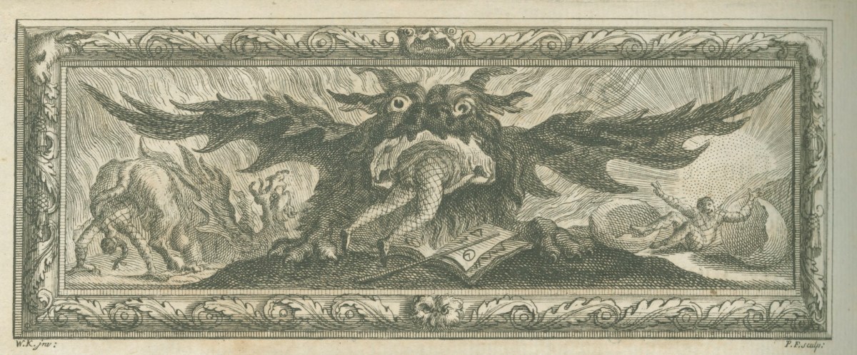 William Kent, Head-piece to Book III of Pope's 'The Dunciad'
