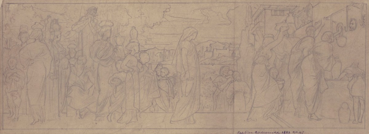 Lord Leighton PRA, Tracing for 'Captive Andromache'