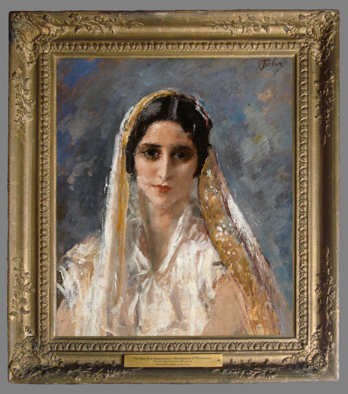 Unknown, Frame for Augustus John RA 'Portrait of Bapsybanoo, Marchioness of Winchester'