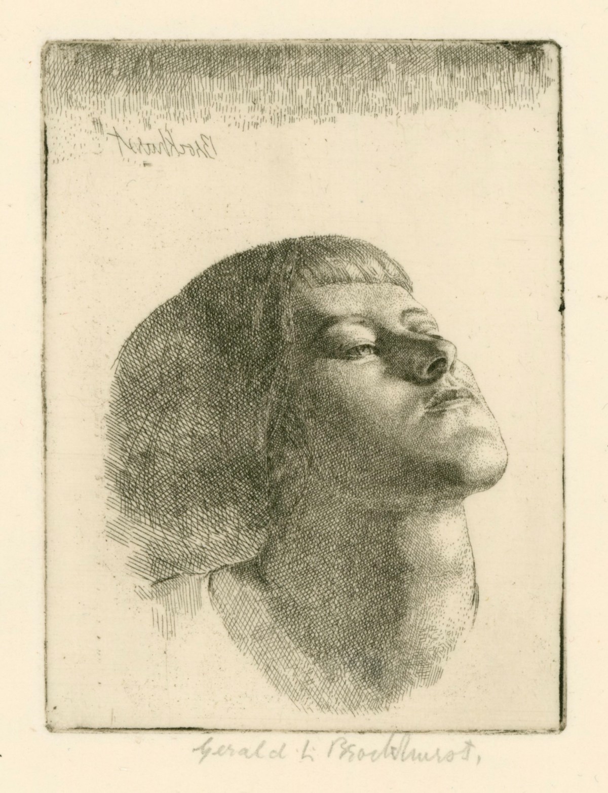Gerald Leslie Brockhurst RA, Head of a Girl