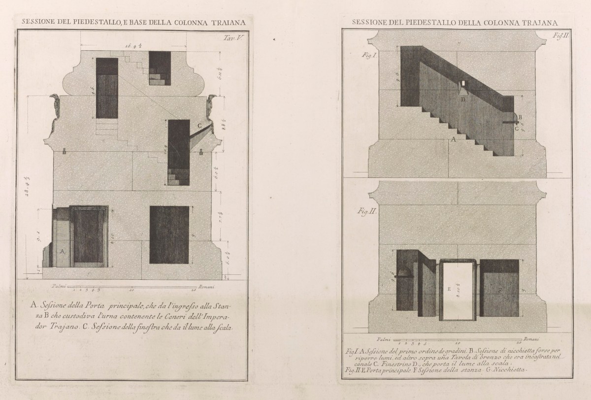 Unsigned, Sections of the base and pedestal of Trajan's Column