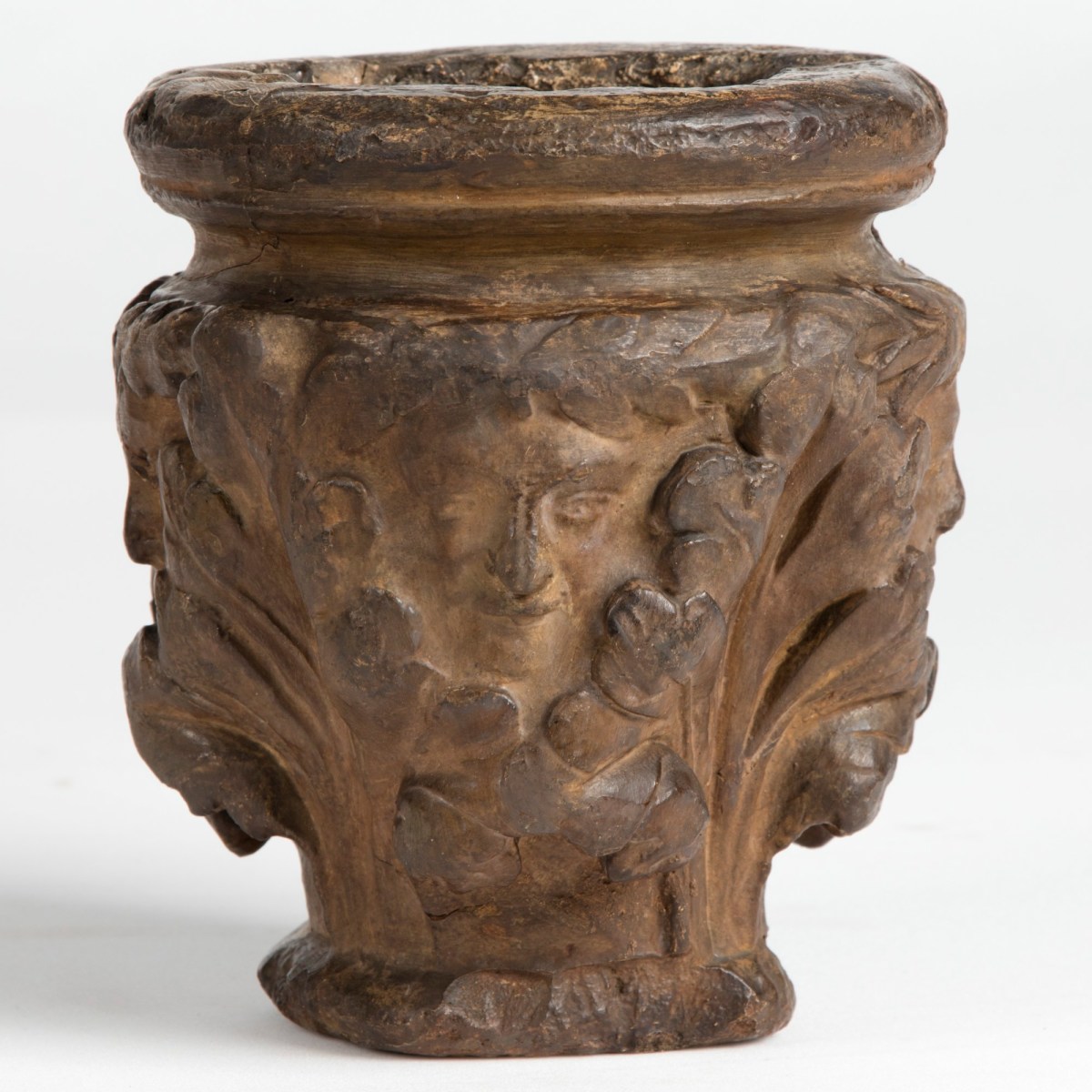 Unknown maker, Medieval Capital with leaf foliage and faces, possibly representing the Green Man