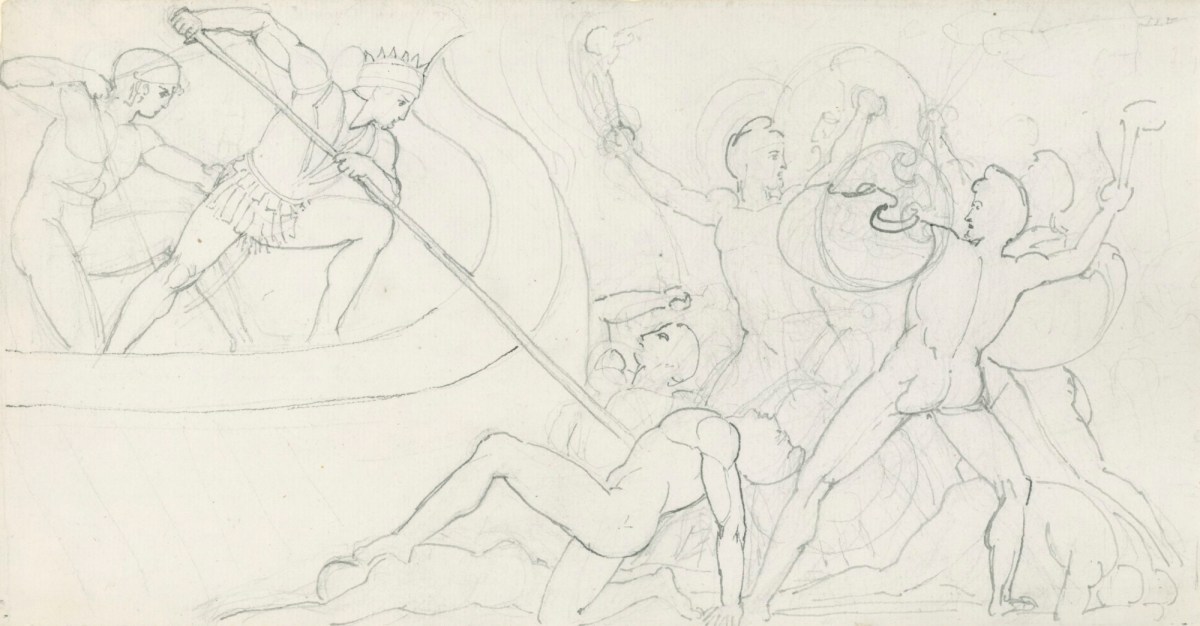 John Flaxman RA, Ajax Defending the Greek Ships from the Trojans