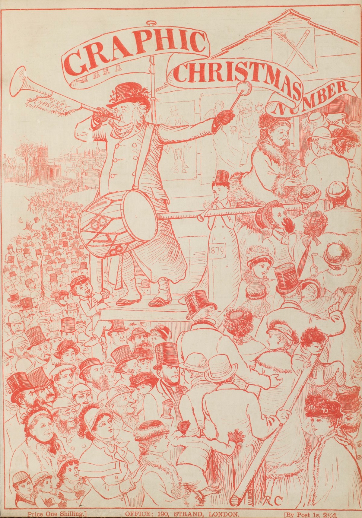 Randolph Caldecott, The Graphic,Christmas Number 1878: front cover