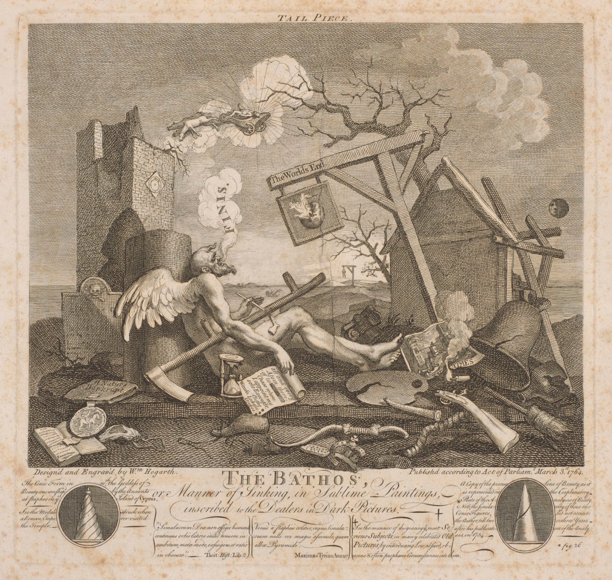William Hogarth, Tailpiece, or the Bathos