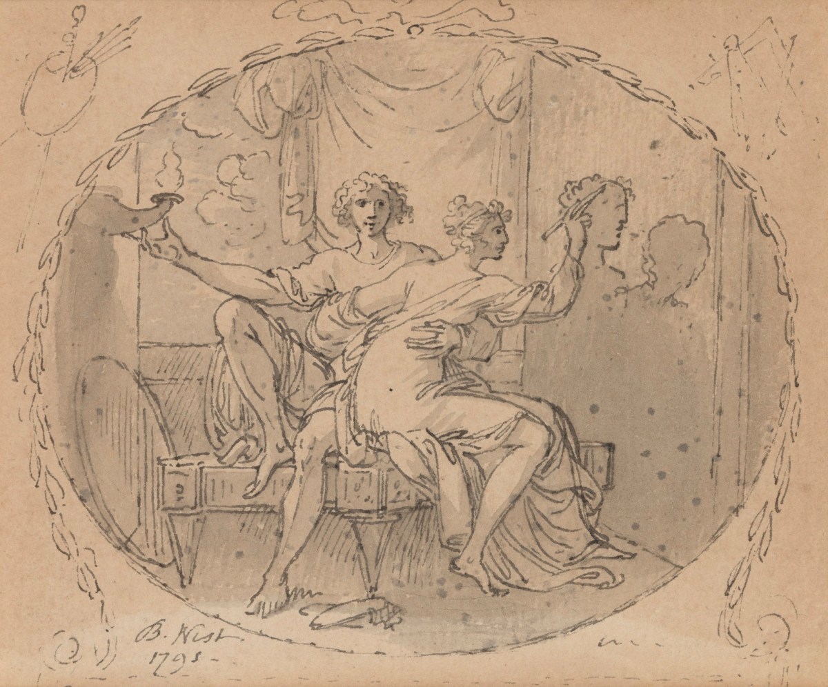 Benjamin West PRA, The Origin of Painting