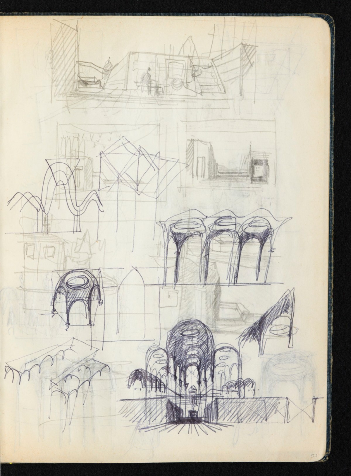 Sir Hugh Casson PRA, Britannia and Glyndebourne sketchbook
