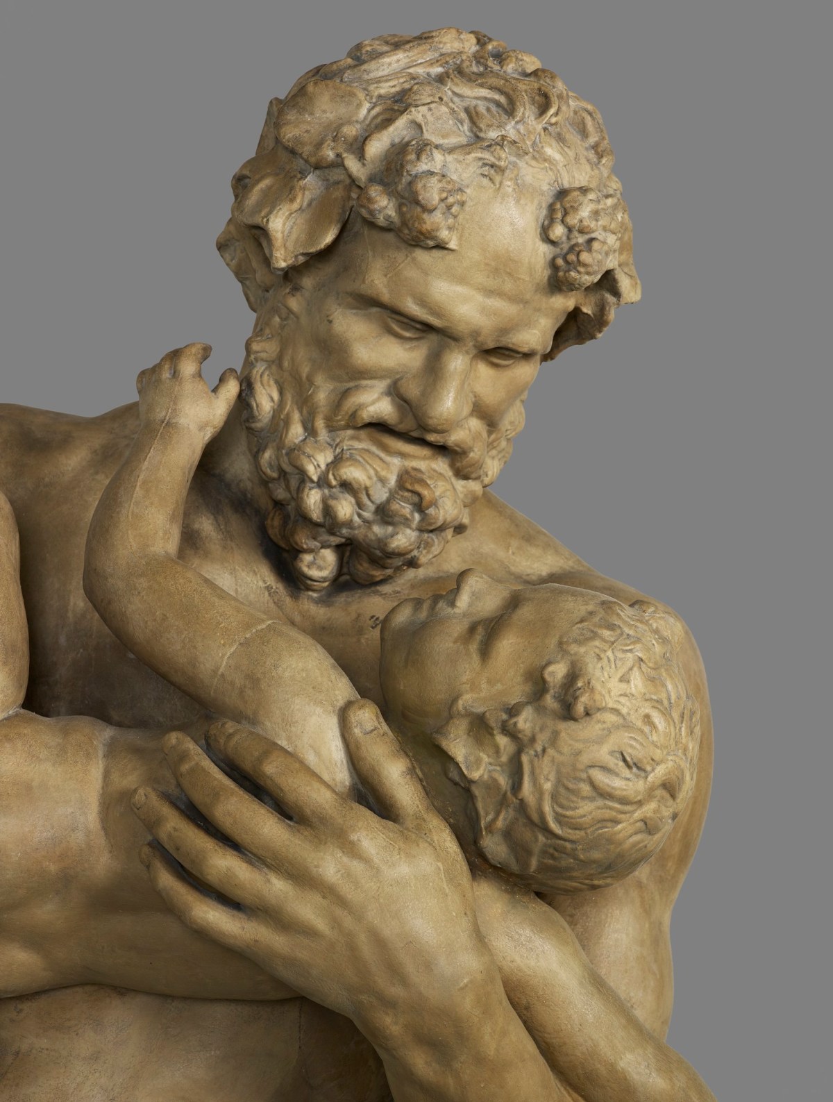Unidentified Roman sculptor, Cast of Silenus with the Infant Bacchus