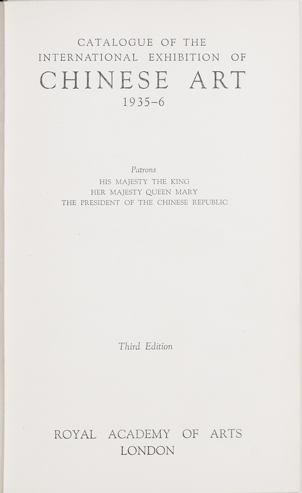 Page 5 of 1935-36 - International Exhibition of Chinese Art