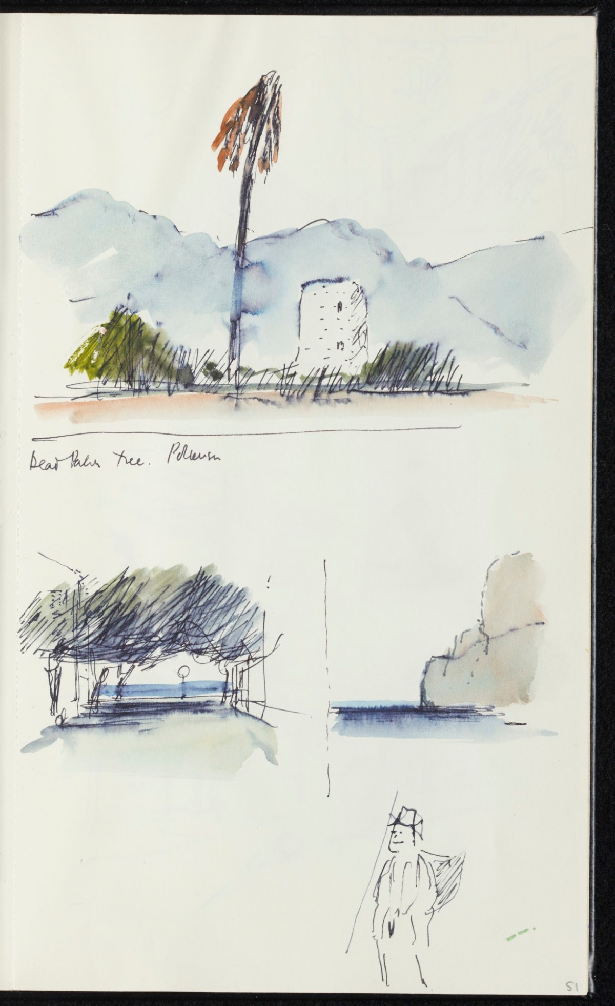 Sir Hugh Casson PRA, Majorca, Italy and Pembrokeshire sketchbook