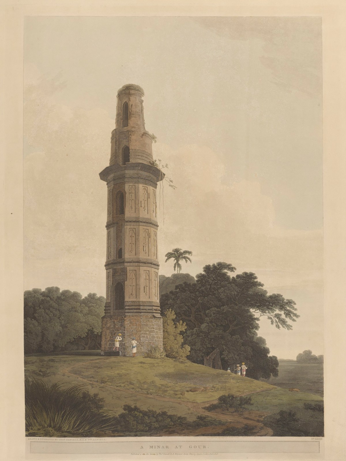 Thomas Daniell RA, A minar at Gour