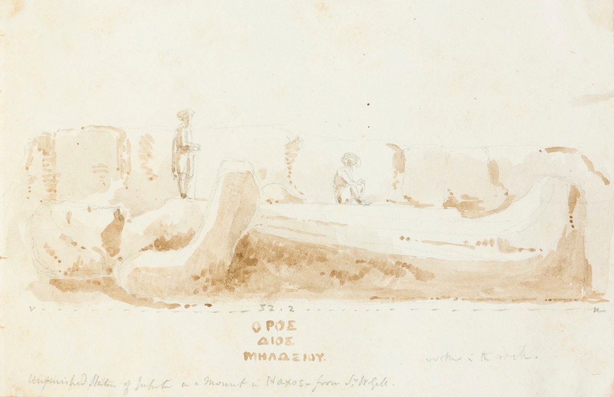 Richard Westmacott the Younger RA, Sketch of a monument on Naxos
