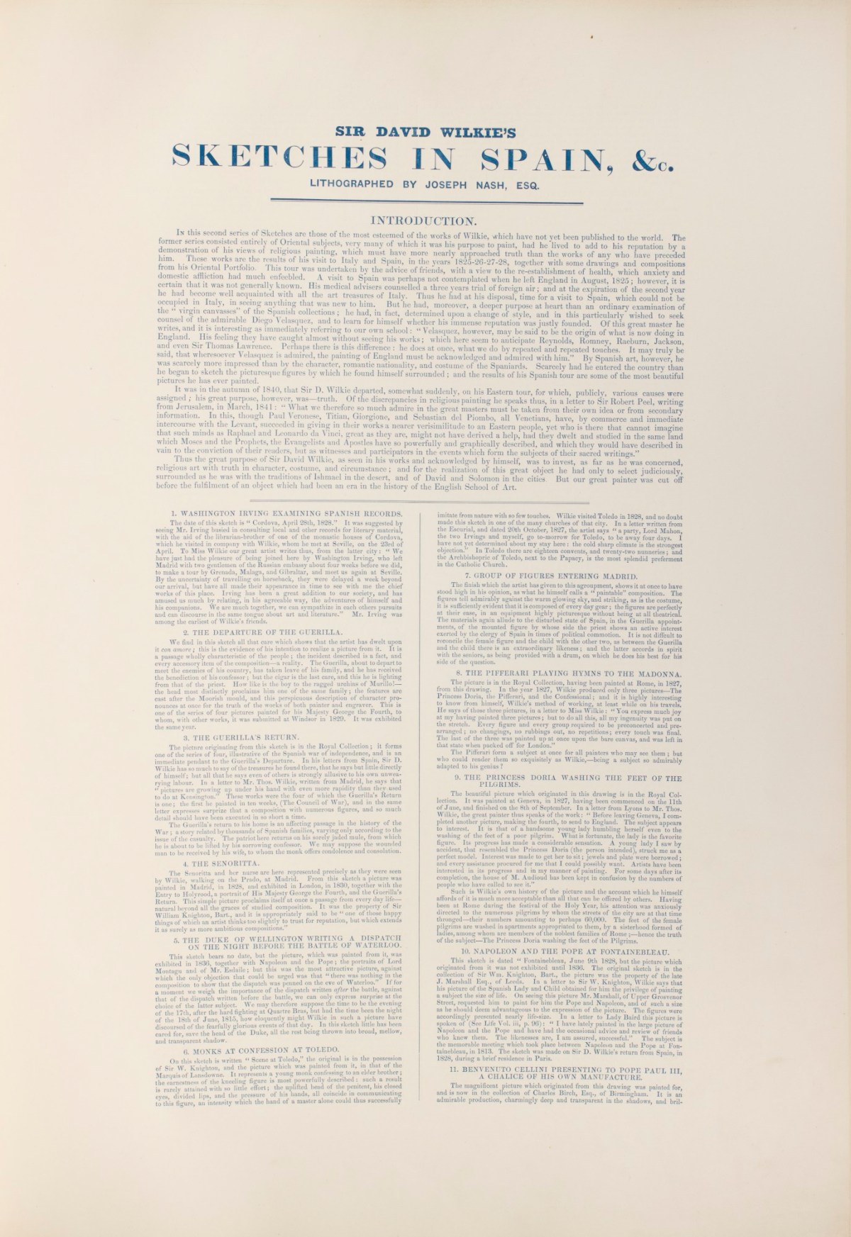 , Introduction page
