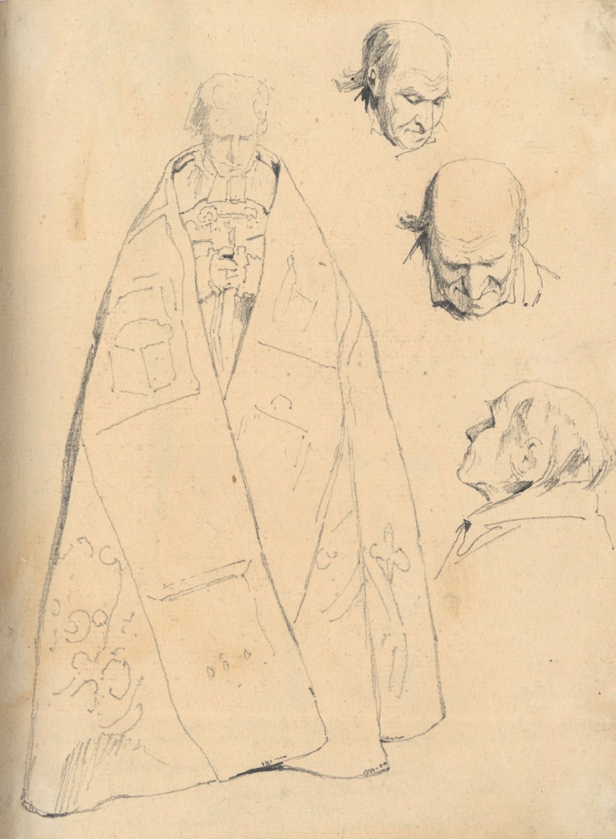 John Scarlett Davis, Sketches of a priest in Notre Dame, Antwerp