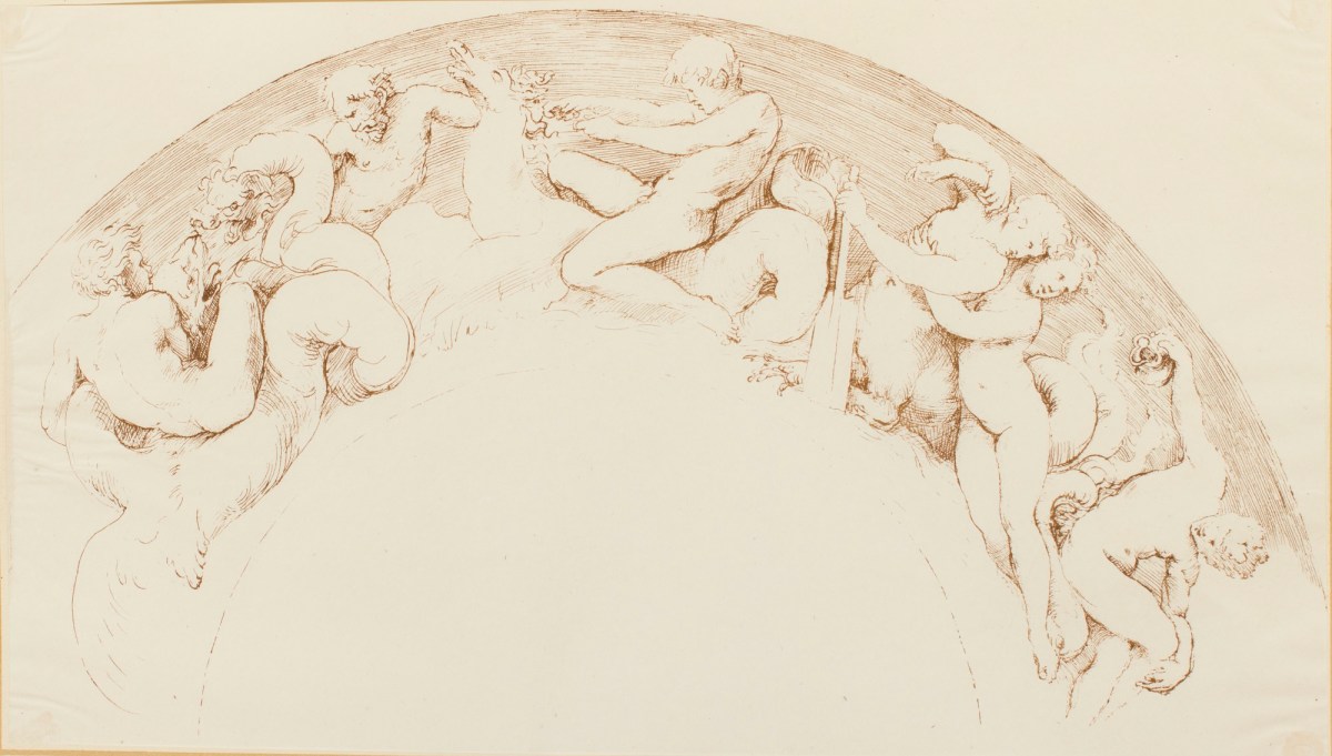Raphael, Plate 10: 'Nmphs and Tritons' attributed to Raffaello Sanzio