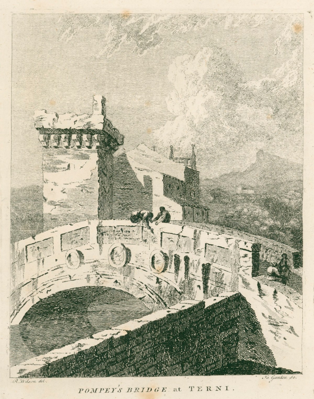 Richard Wilson RA, Pompey's Bridge at Terni