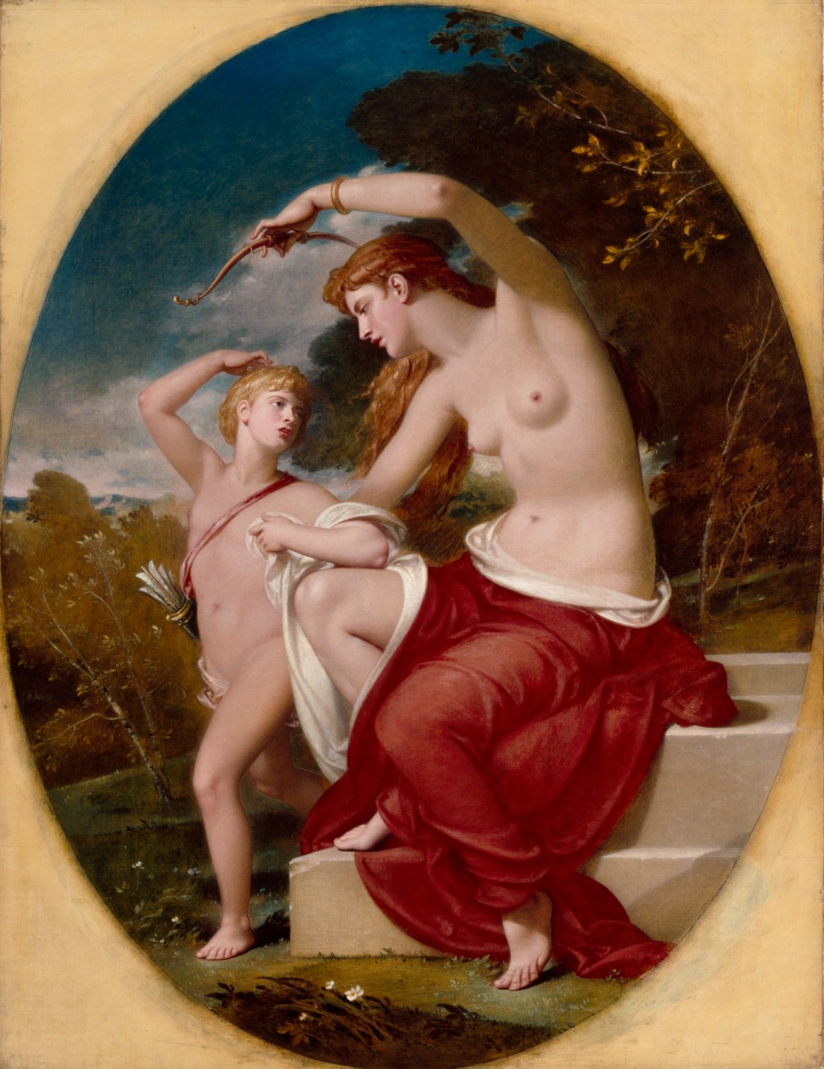 William Edward Frost RA, Nymph and Cupid