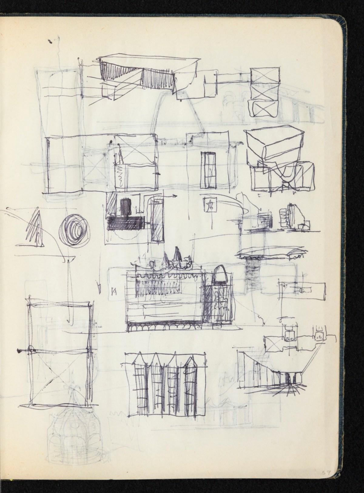 Sir Hugh Casson PRA, Britannia and Glyndebourne sketchbook