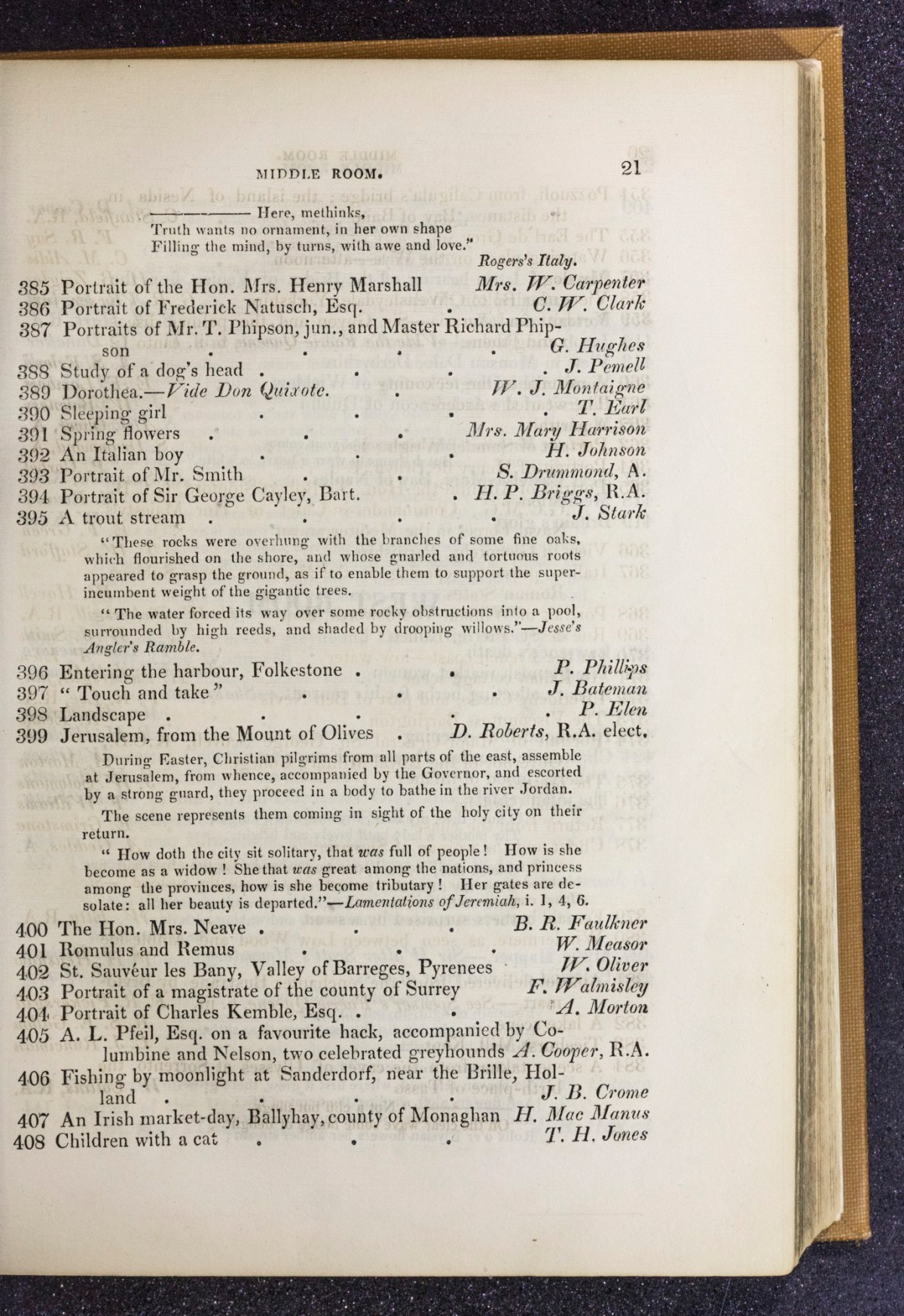 The exhibition of the Royal Academy. MDCCCXLI. (1841). The seventy ...