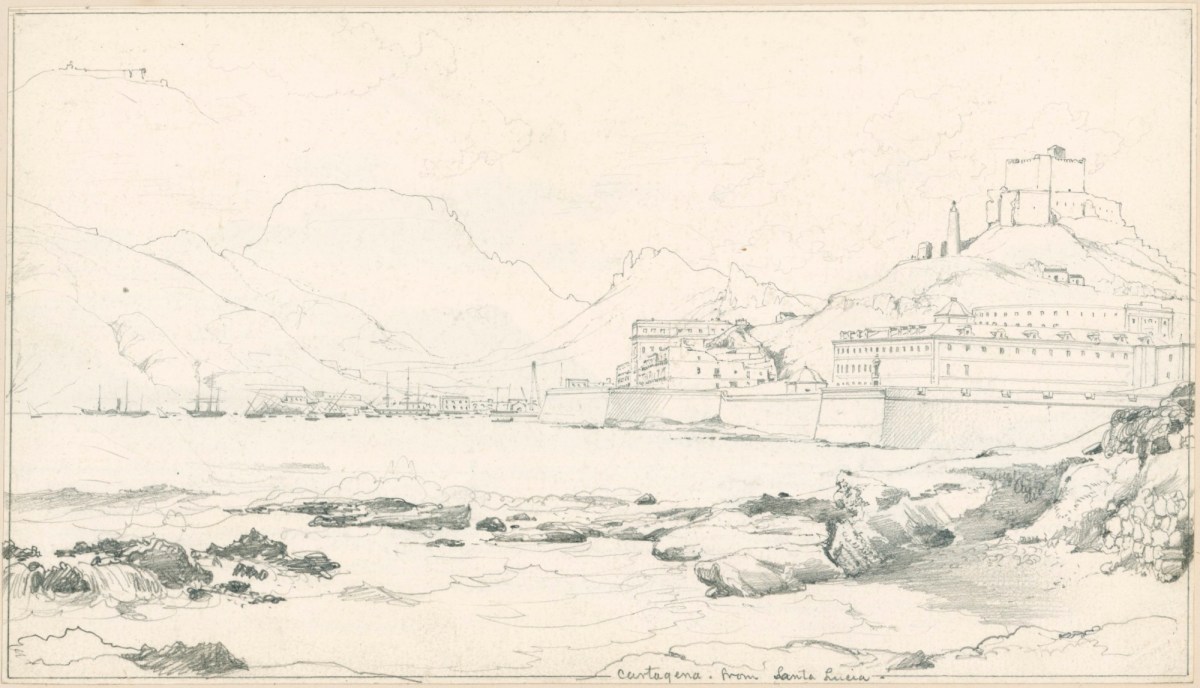 Edward William Cooke RA, Cartagena from Santa Lucia