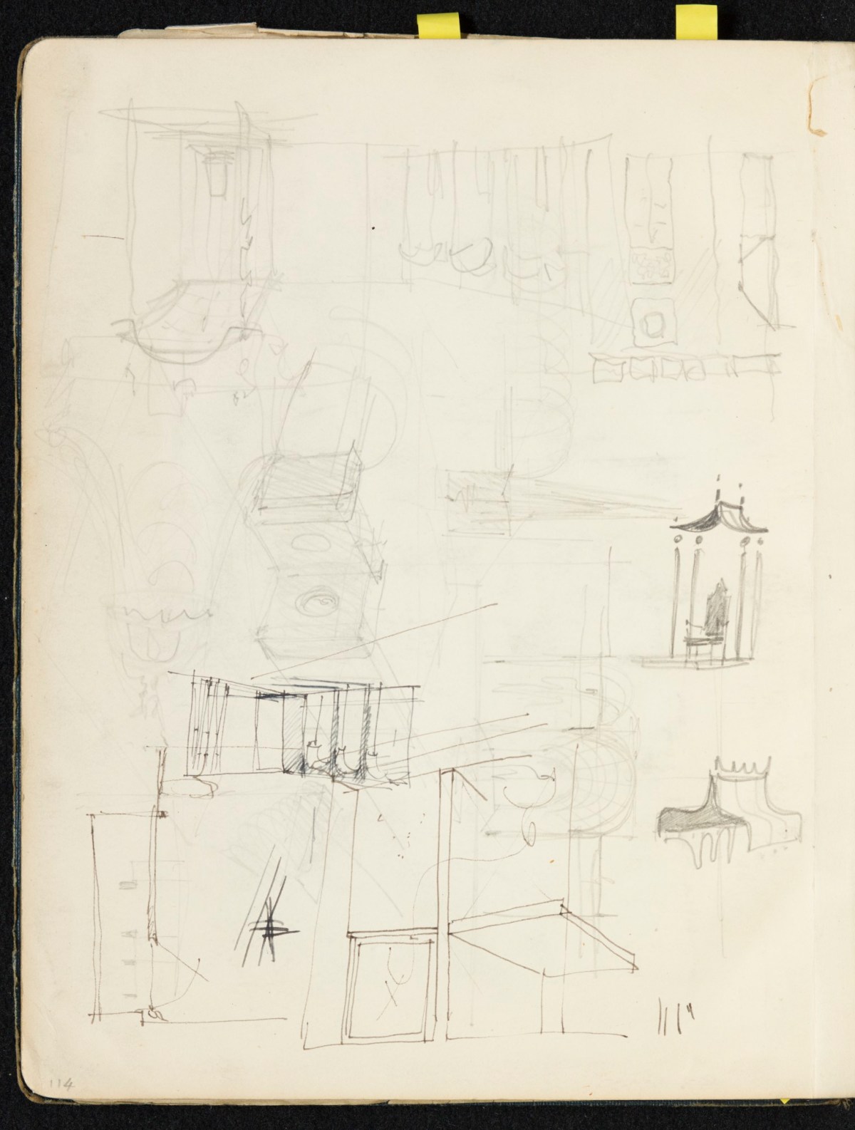 Sir Hugh Casson PRA, Britannia and Glyndebourne sketchbook