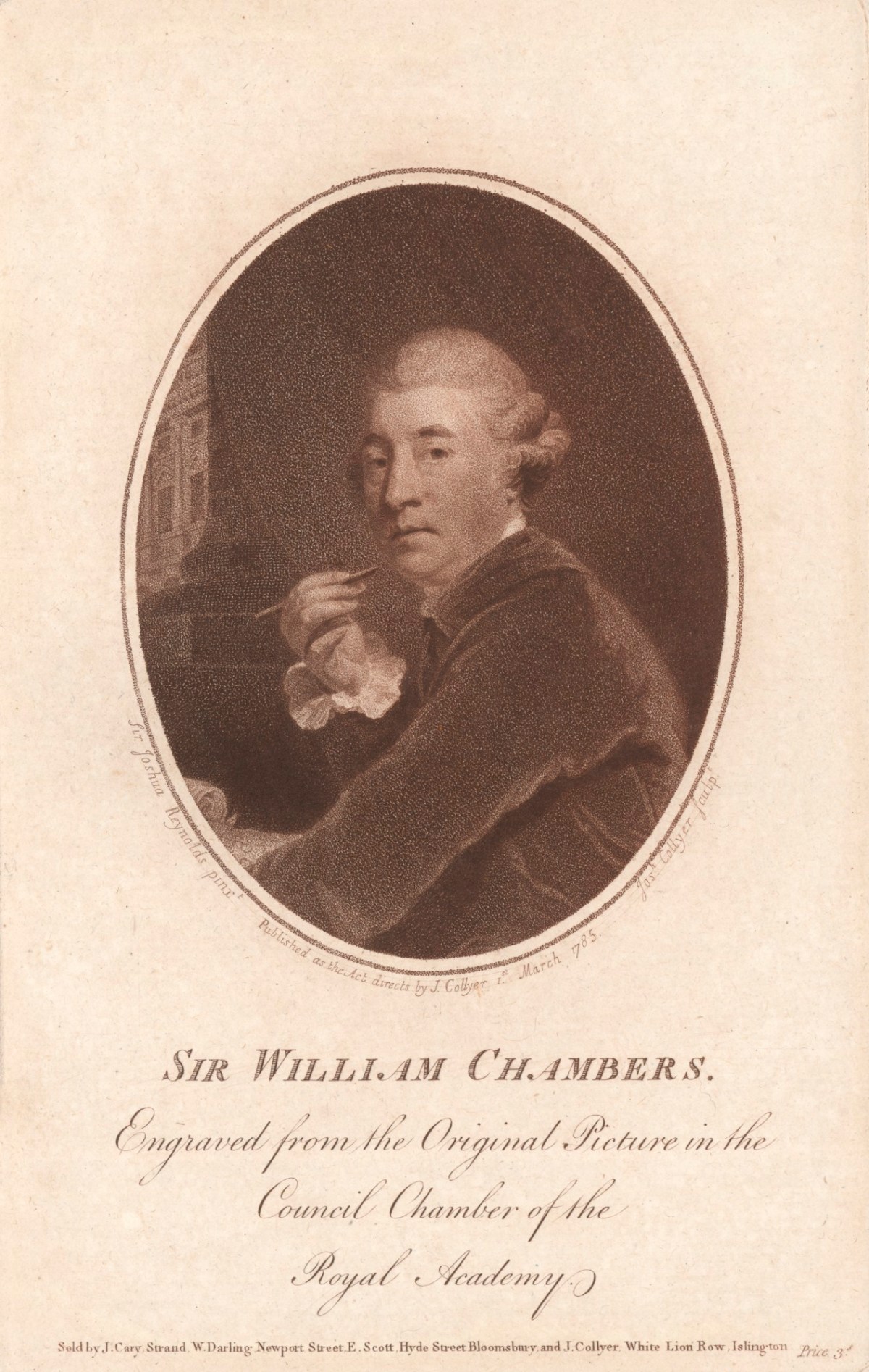 Sir Joshua Reynolds PRA, Portrait of Sir William Chambers RA