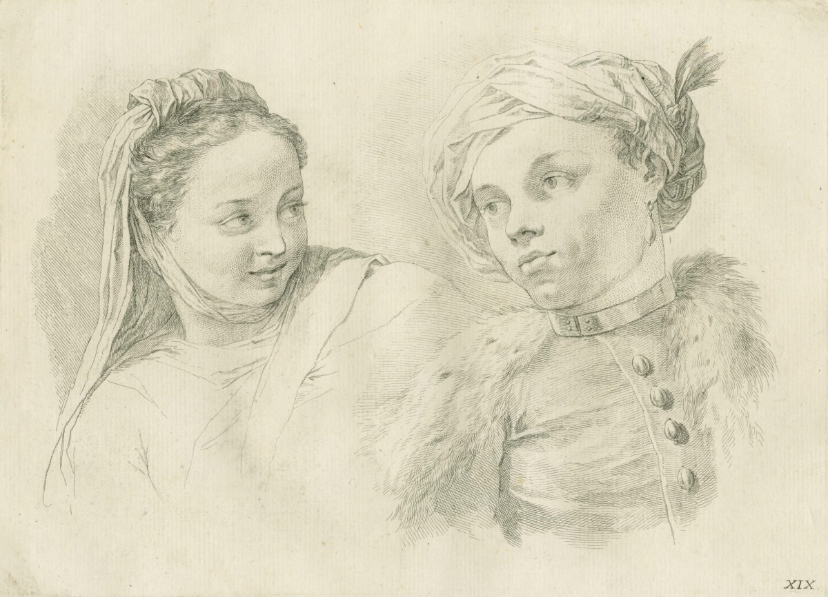 Giovanni Battista Piazzetta, Study of two heads
