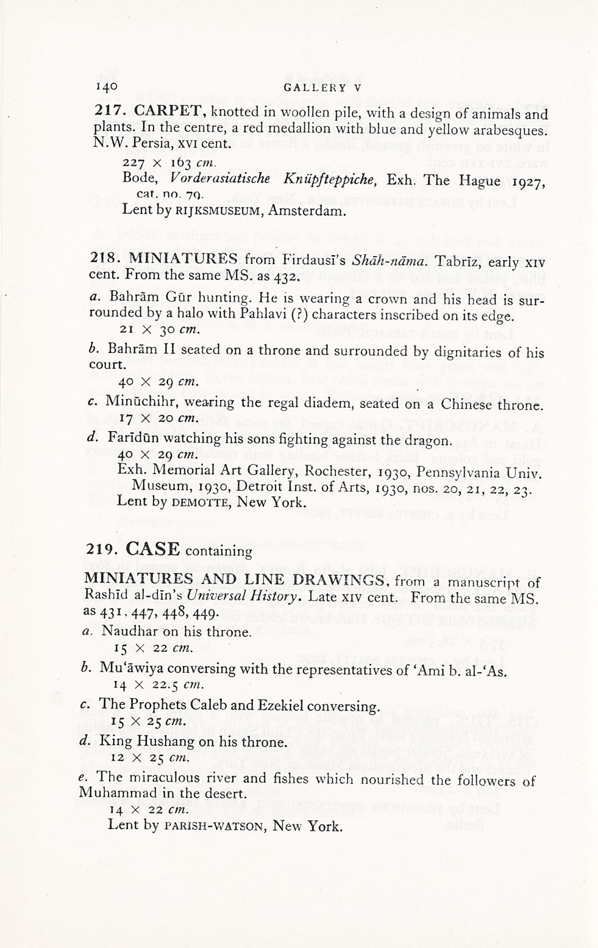 Page 168 of 1931 - International Exhibition of Persian Art