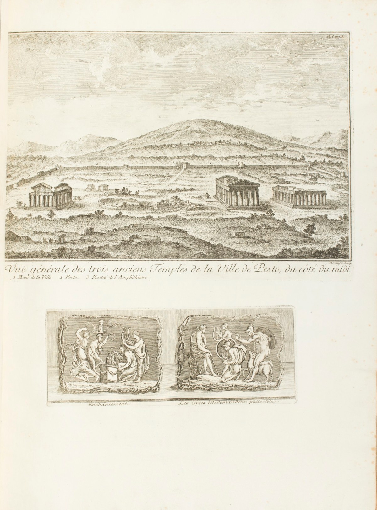 Jean Barbault, 'Temples de Pesto.'