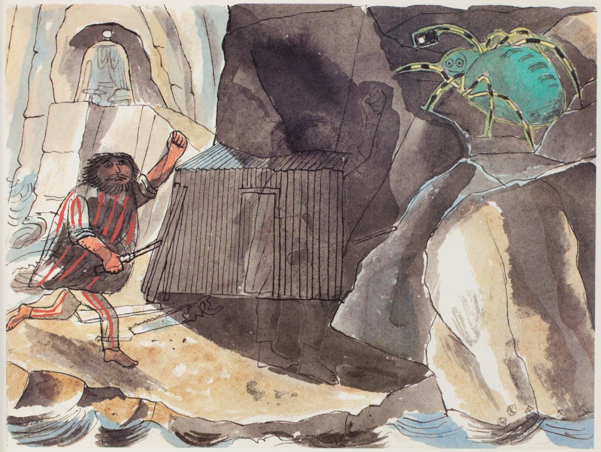 Edward Bawden RA, Mr Virgin Cork pursuing the Welsh Polypod