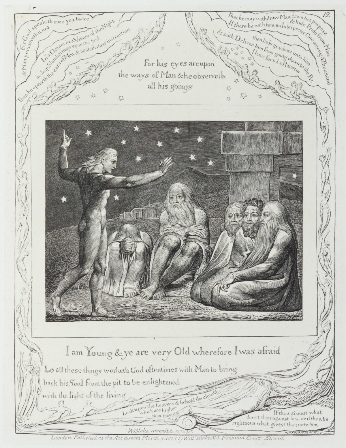 William Blake, 'I am Young & ye are very Old wherefore I was afraid'