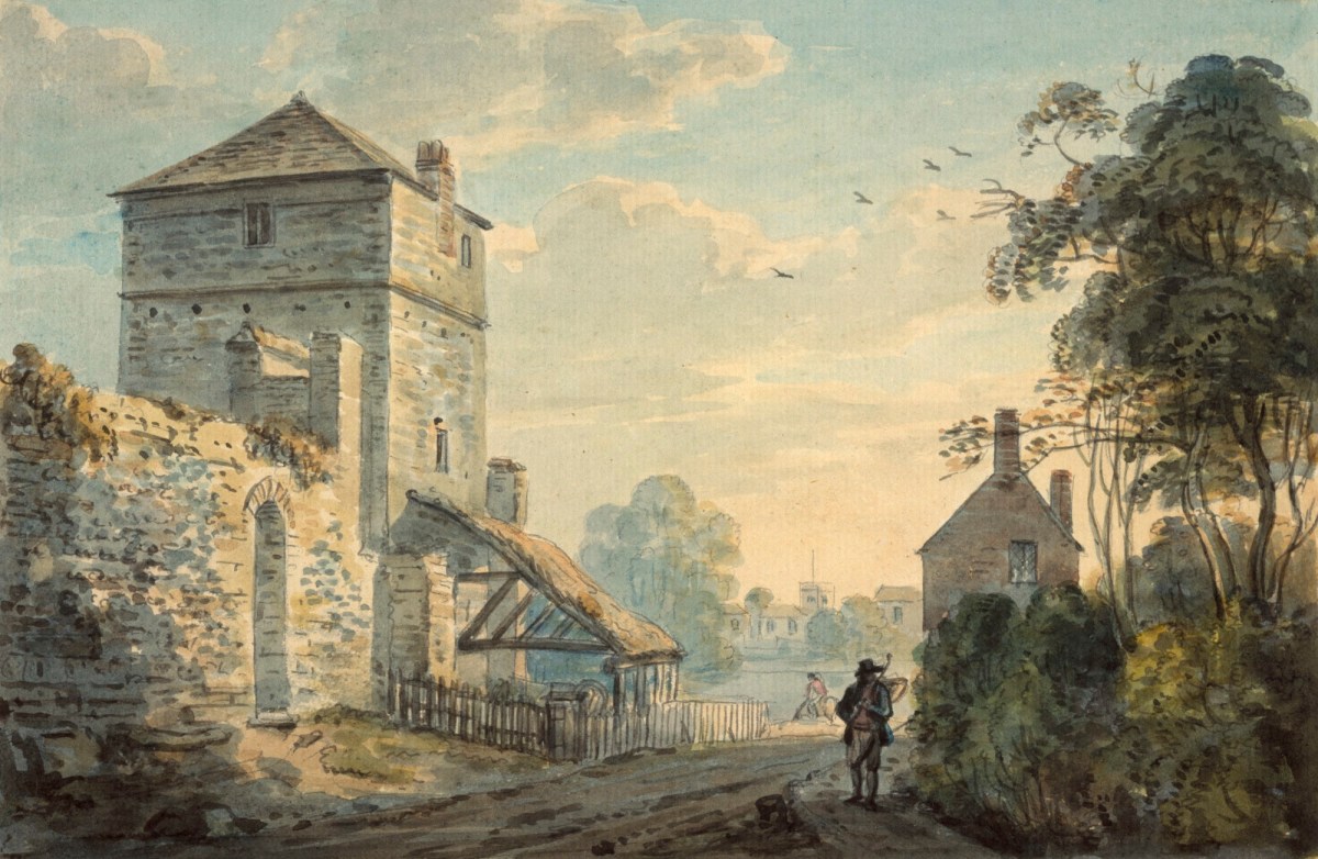 Paul Sandby RA, Buildings by a road