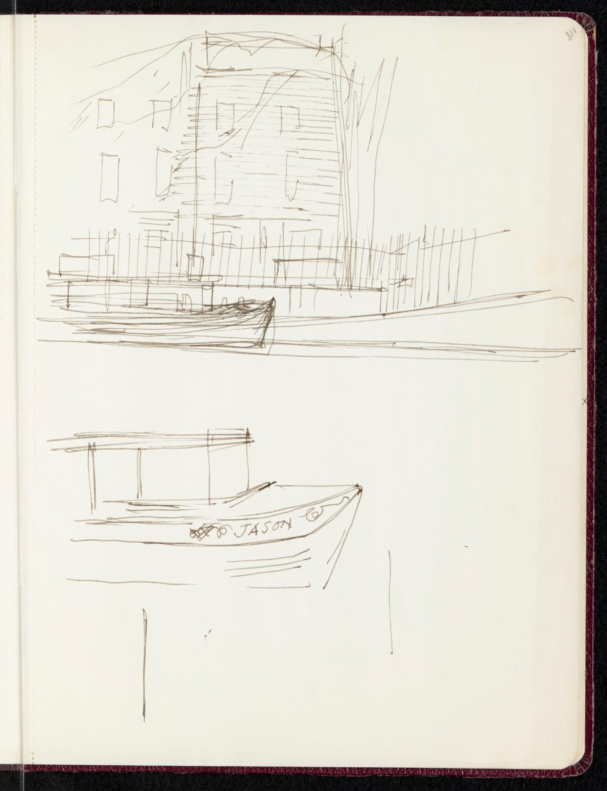 Sir Hugh Casson PRA, Sketchbook with designs and notes