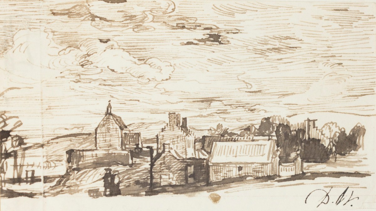 Sir David Wilkie RA, Landscape with a hamlet