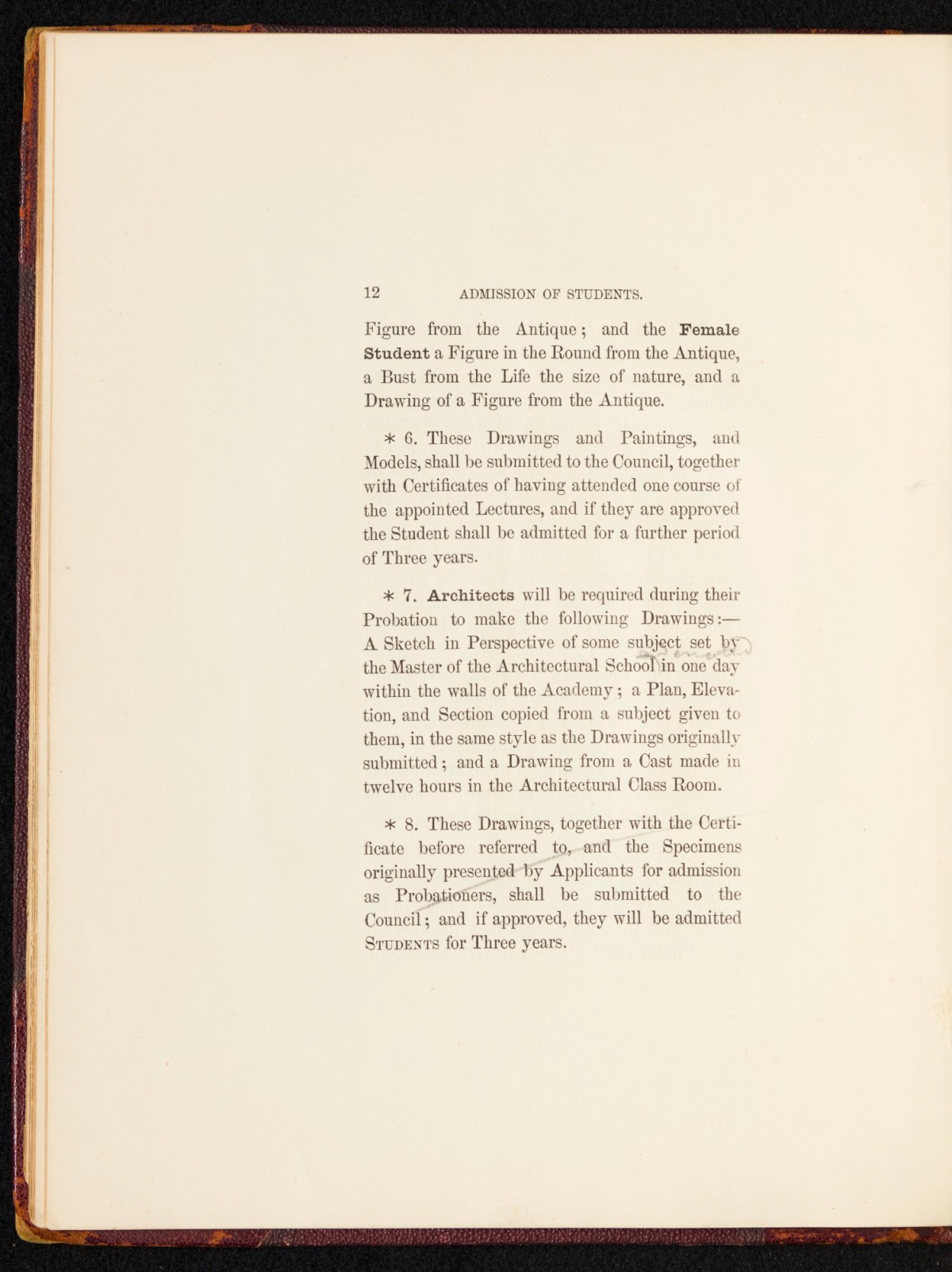 Sir Lawrence Alma-Tadema RA, A copy of the RA Laws as relating to the Schools, annotated and with sketches by Alma-Tadema