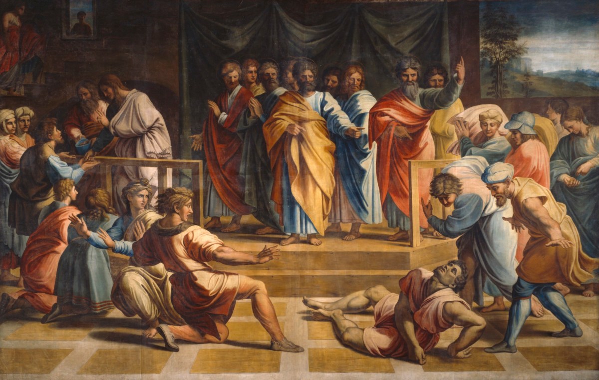 Sir James Thornhill, Ananias and Sapphira