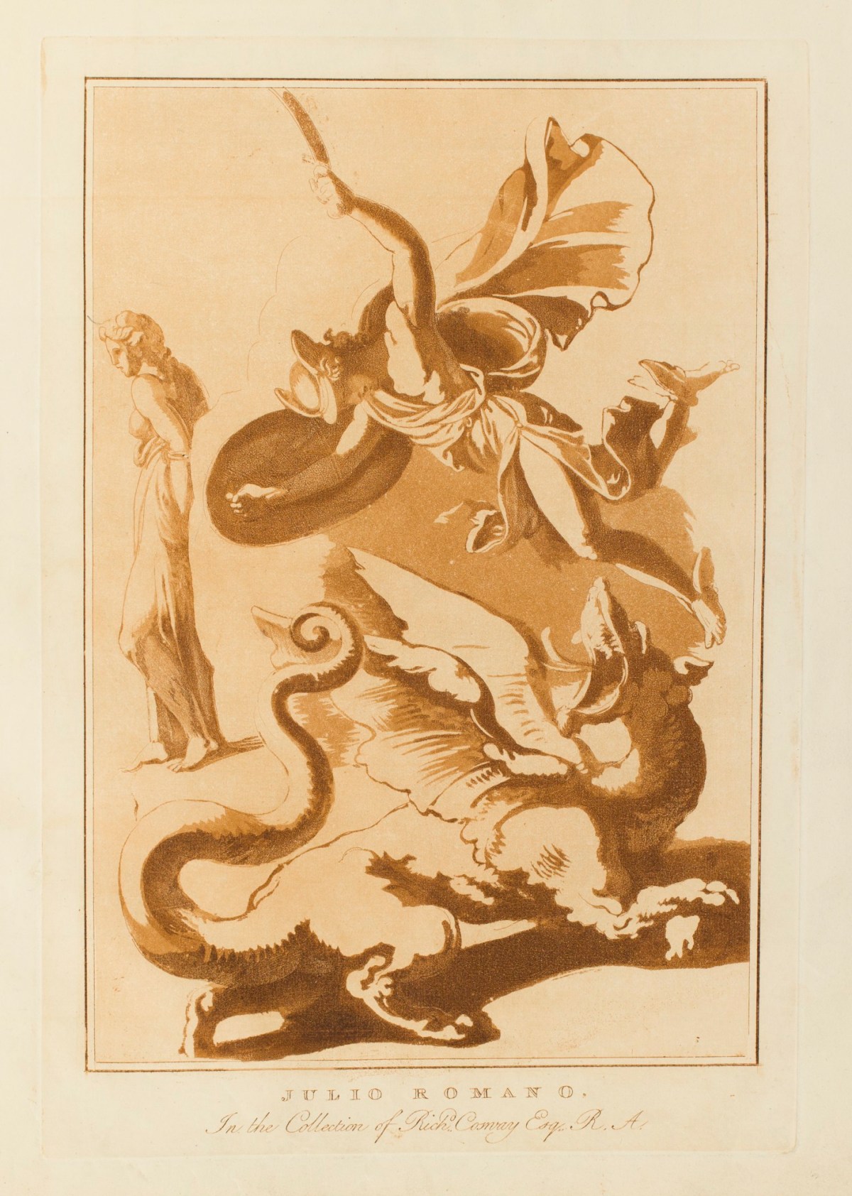 Conrad Martin Metz, Perseus Freeing Andromeda attributed to Giulio Romano