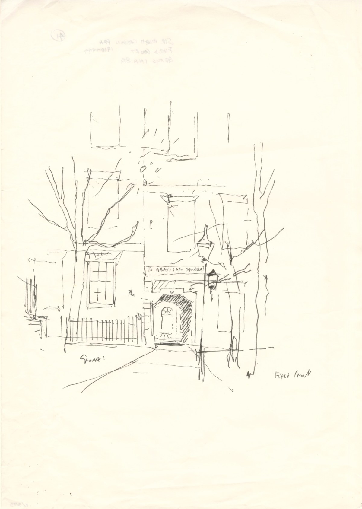 Sir Hugh Casson PRA, Gray's Inn Court