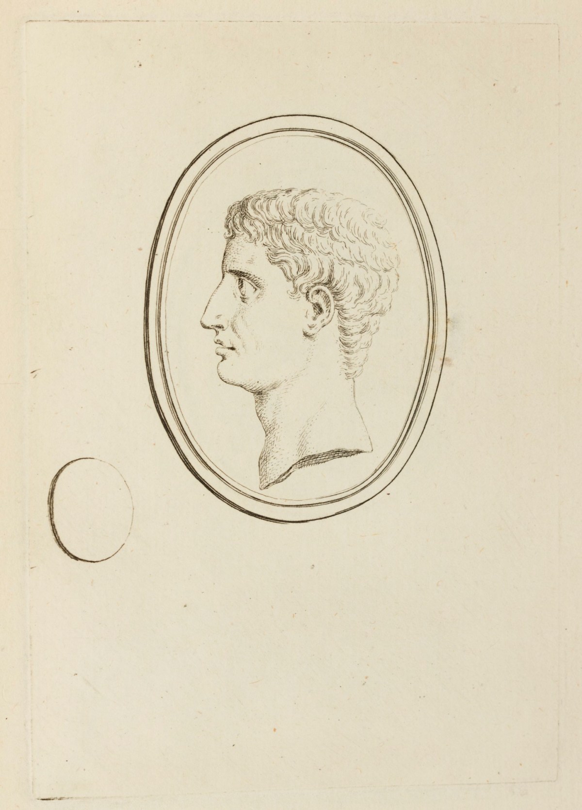 Claude Du Bosc, Profile head of a man