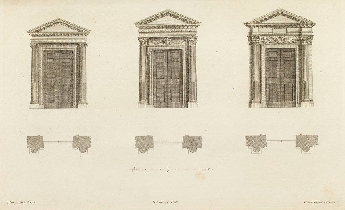 Inigo Jones, Design for doors with three-quarter columns