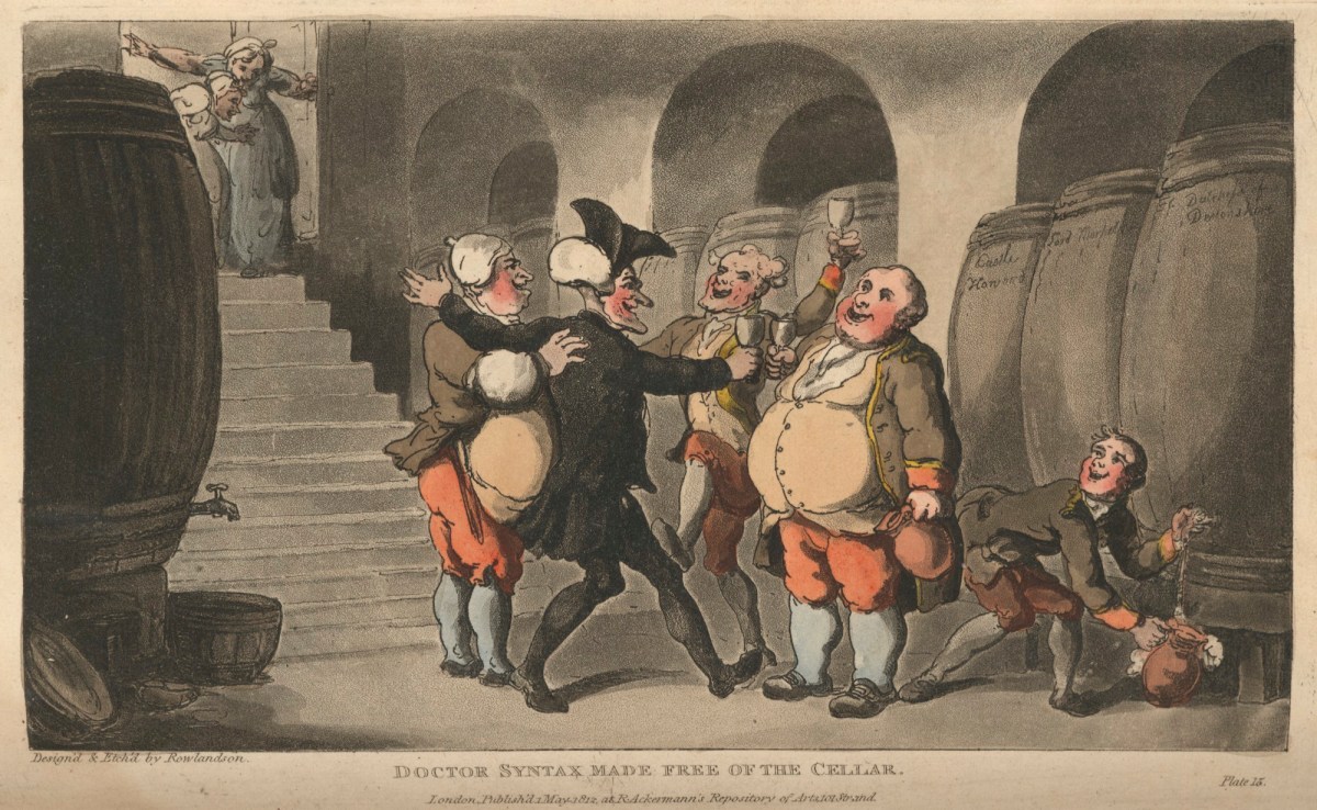 Thomas Rowlandson, Doctor Syntax made free of the cellar
