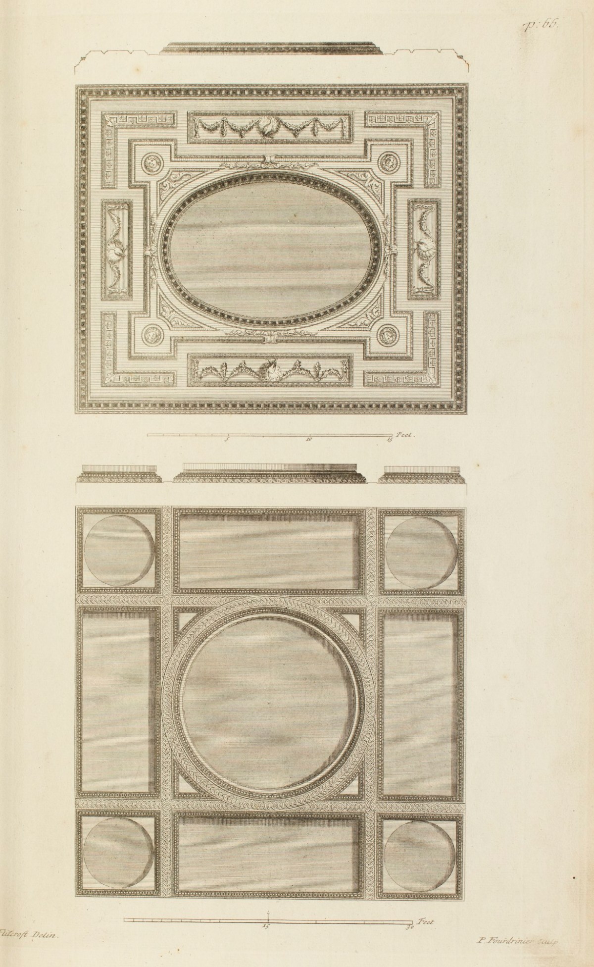 Inigo Jones, Ceilings at the home of Henry Pelham, and the King's House, Greenwich