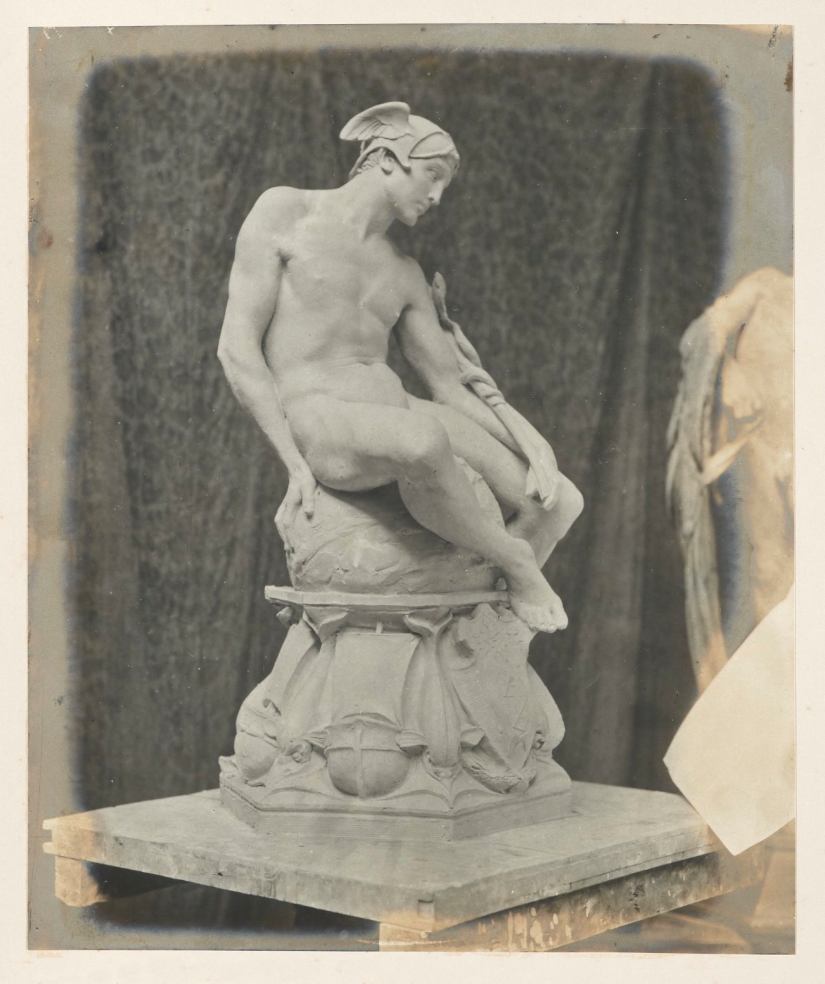 Unidentified photographer, Sketch model of the seated figure of Mercury.