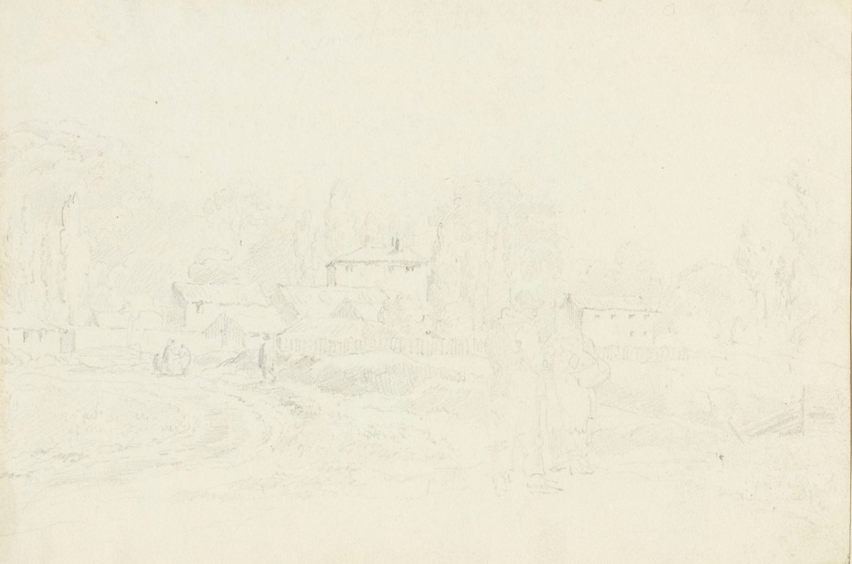 Philip Reinagle RA, Figures in a village
