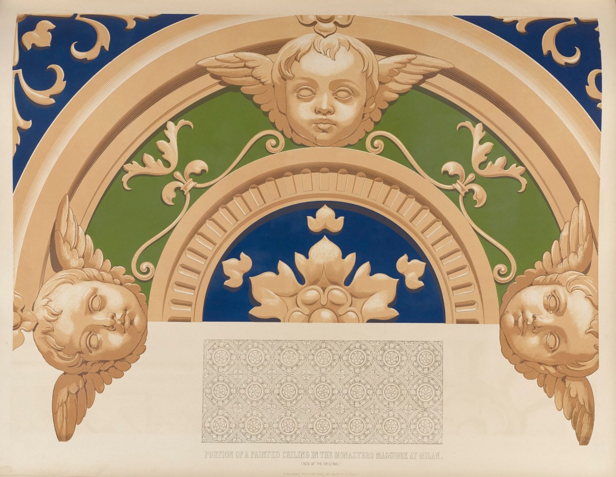 Ludwig Gruner, Portion of a Painted ceiling in the Monastero Maggiore at Milan