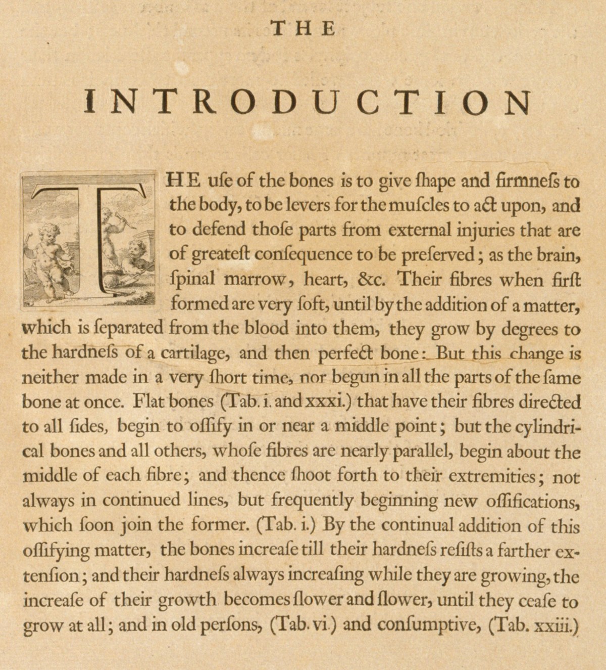 , W. Cheselden, Osteographia, or the anatomy of the Bones, 1733, 'The Introduction'