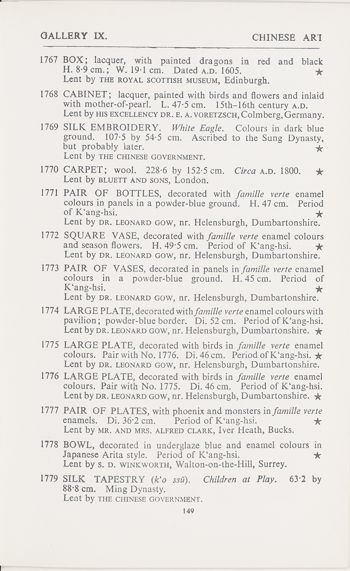 Page 177 of 1935-36 - International Exhibition of Chinese Art